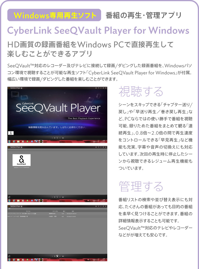 WindowspĐ\tg CyberLink SeeQVault Player for Windows