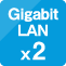 GigabitLAN×2