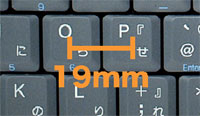 19mmピッチキーボード
