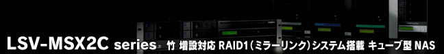 LSV-MSX2C series  |@ݑΉRAID1ڃL[u^NAS 