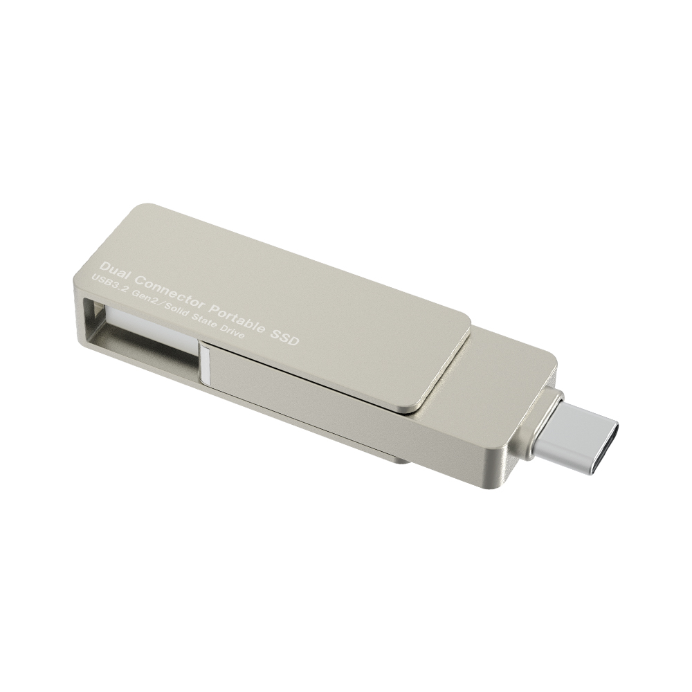 USB Type-A(USB-A) / USB Type-C™(USB-C™)両挿しスティック型外付けSSD「LMD-SPEUACシリーズ」