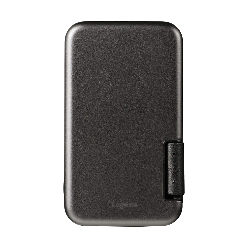 iPhone向けケーブル一体型/収納式 マグネット付 外付けSSD