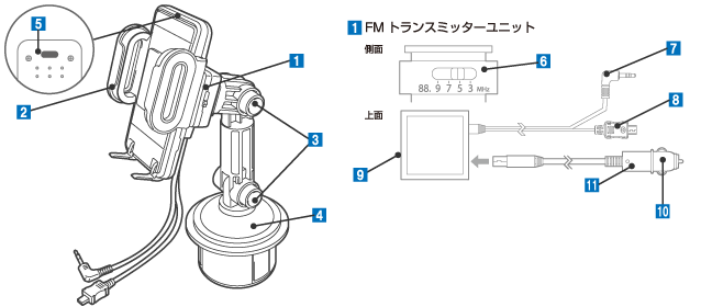 LAT-MPSH03D 本体各部の名称と役割