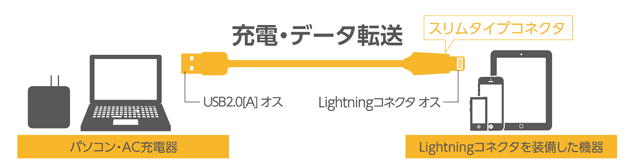 スリムタイプのLightningコネクタを採用