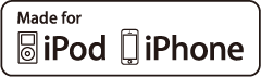 Appleの正規ライセンス「Made for iPod/iPhone」を取得した安心してご使用できる製品です。