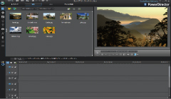 PowerDirector10forDVD 編集画面