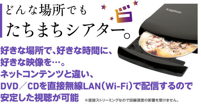 どんな場所でもたちまちシアター。