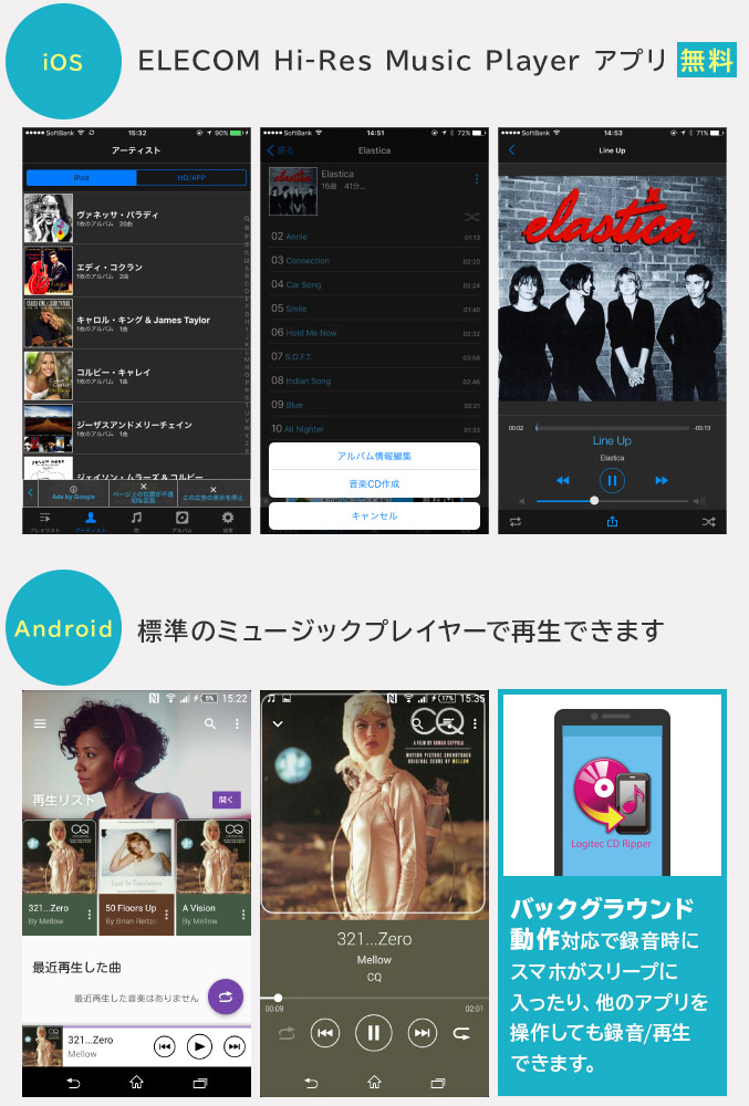 ELECOM Hi-Res Music Player