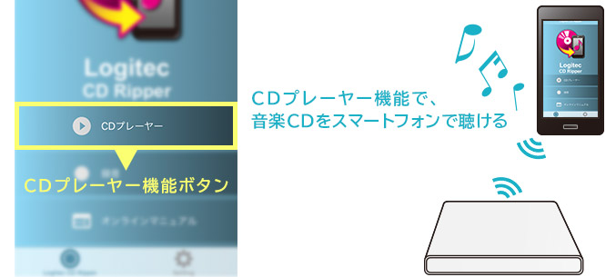 ロスレス録音可能!選べる音質設定