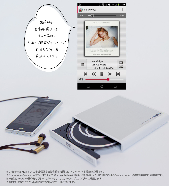 ロジテック Android用CD録音ドライブ LDRW-PMH8U2RBK