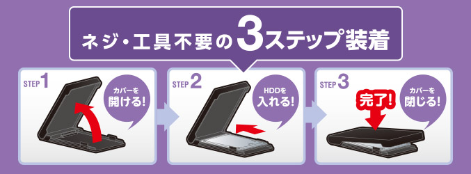 2.5インチポータブルHDD・SSDケース