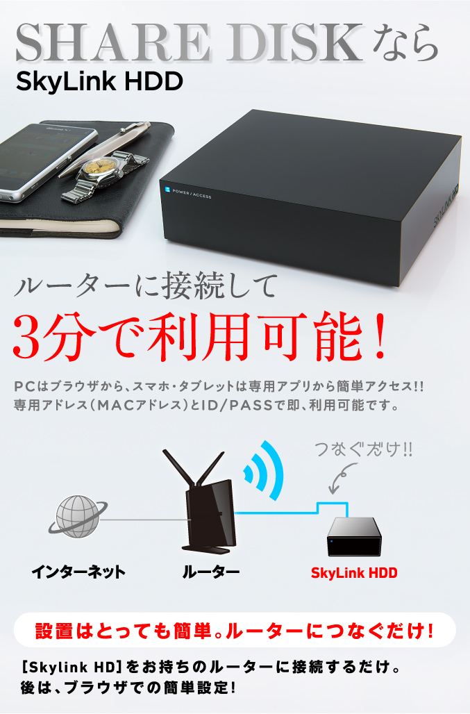 SHARE DISKならSkyLink HDD