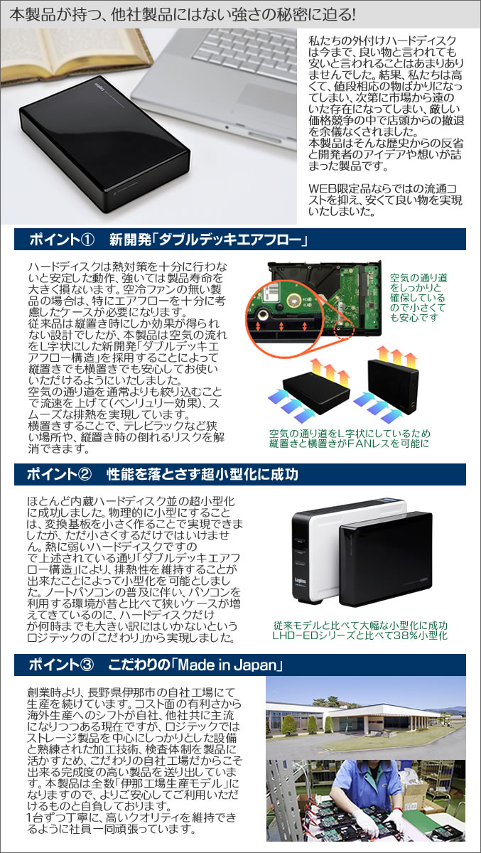 本製品が持つ、他社製品にはない強さの秘密に迫る！新開発「ダブルデッキエアフロー」、性能を落とさず超小型化に成功、こだわりの「Made in Japan」