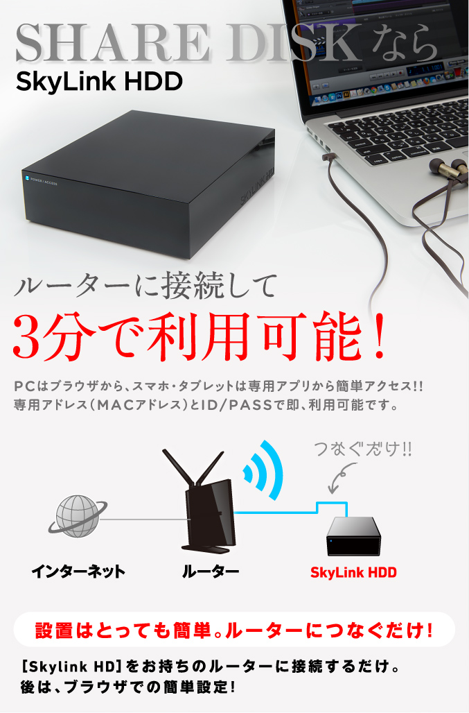 SHARE DISKならSkyLink HDD