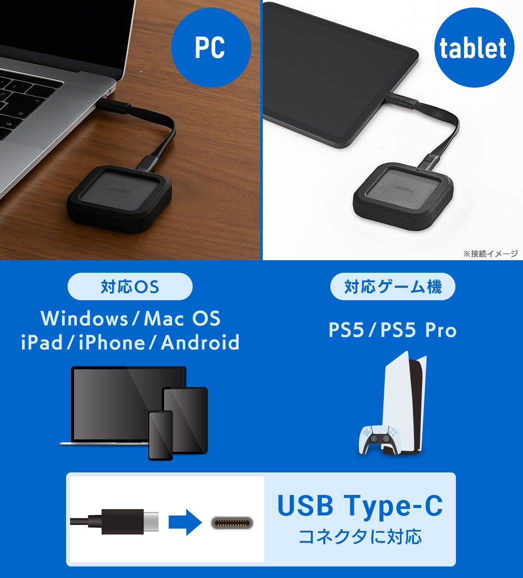 ロジテック SSD PCもタブレットもこれ1台