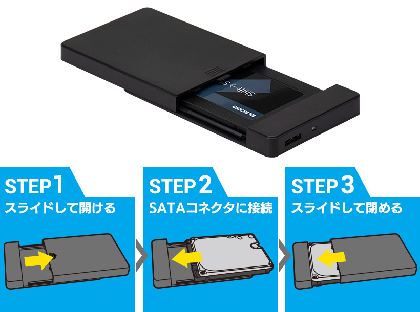 換装だけではなく外付けSSDとしても使える