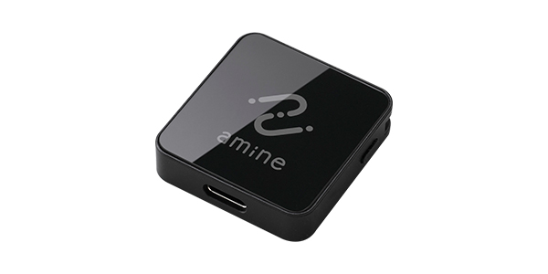 Android(TM)対応 USB Type-C(TM)充電式紛失防止タグ「amine」