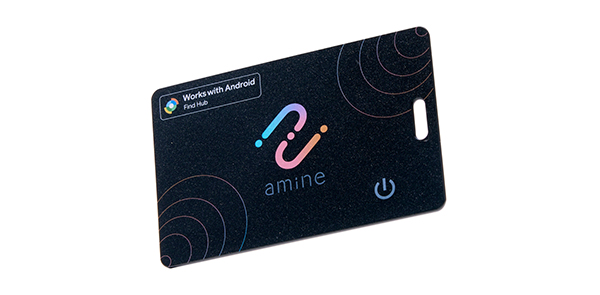 Android(TM)対応 長寿命5年 使い切り紛失防止タグ「amine」